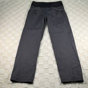 Prana Halle Straight Leg Hiking Pants Charcoal Gray Heather Womens M Regular